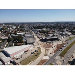 Obra da rotatória da Avenida Desembargador Clotário Portugal, em Campo Largo, será retomada